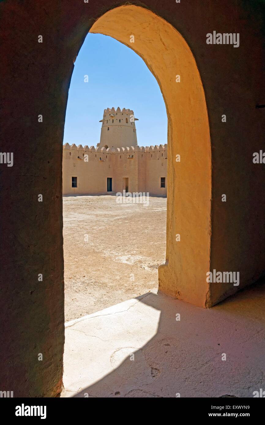 Al Jahili Fort, Al Ain, Abu Dhabi, Vereinigte Arabische Emirate Stockfoto