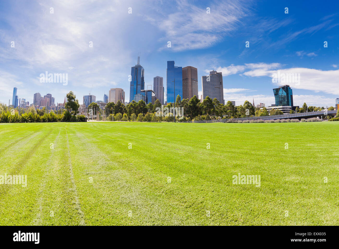 Melbourne in der Tageszeit Stockfoto