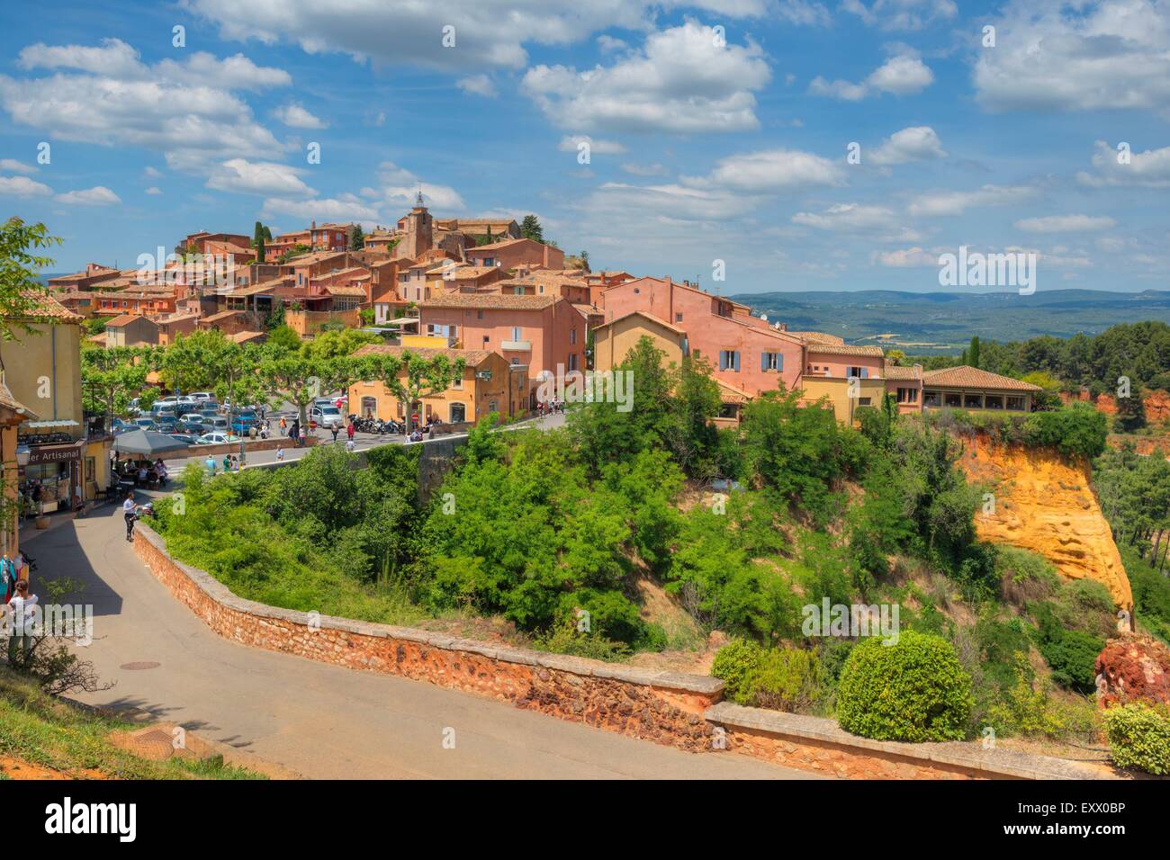 Roussillon, Vaucluse, Provence - Alpes-Cote d Azur, Frankreich, Europa Stockfoto