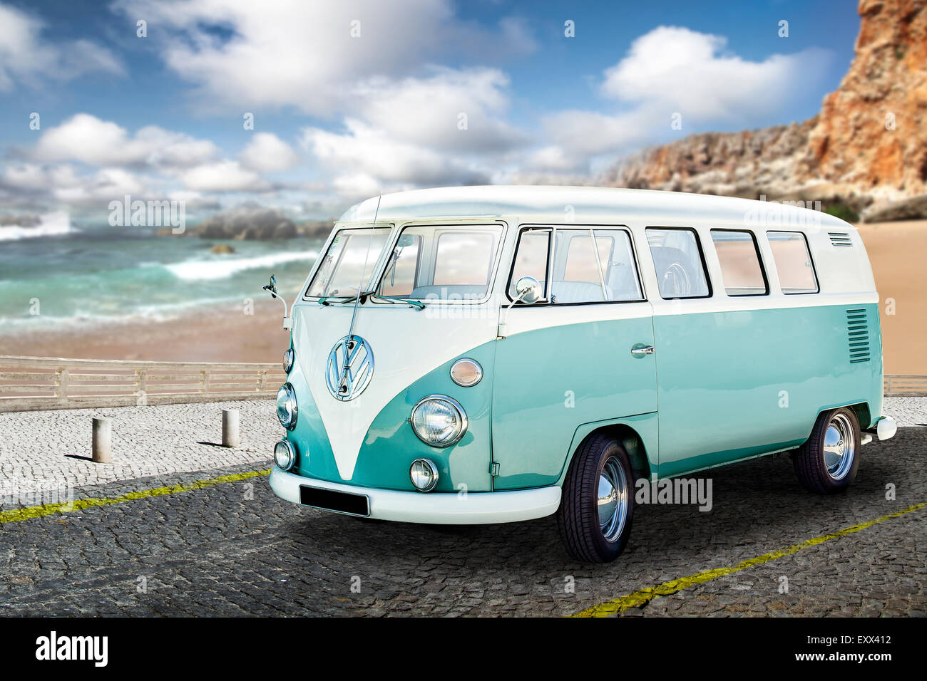 VW-Bus Stockfoto