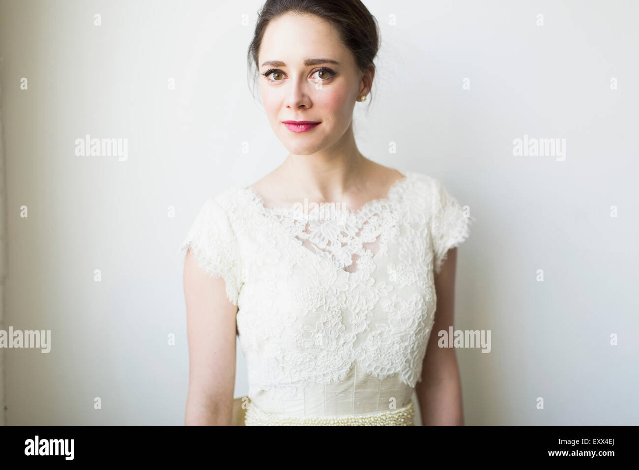Studio-Porträt der Braut Stockfoto