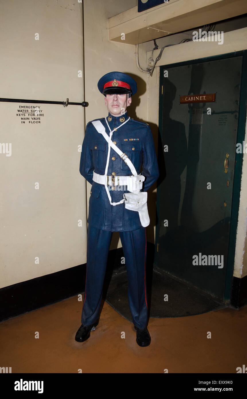 Churchill Schrank Krieg Zimmer Schatzkammer london Stockfoto