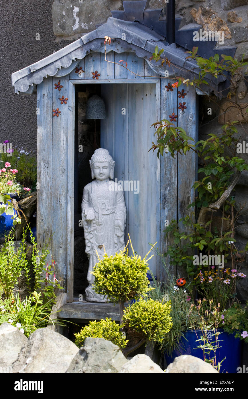 Zen-Garten in den cotswolds Stockfoto