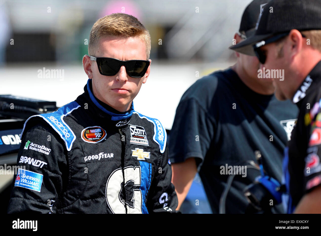 Loudon, NH, USA. 17. Juli 2015. Loudon, NH - 17. Juli 2015: Dalton Sargeant (51) braucht, um die Strecke für die United Website Dienstleistungen 70 auf dem New Hampshire Motor Speedway in Loudon, NH. Bildnachweis: Csm/Alamy Live-Nachrichten Stockfoto