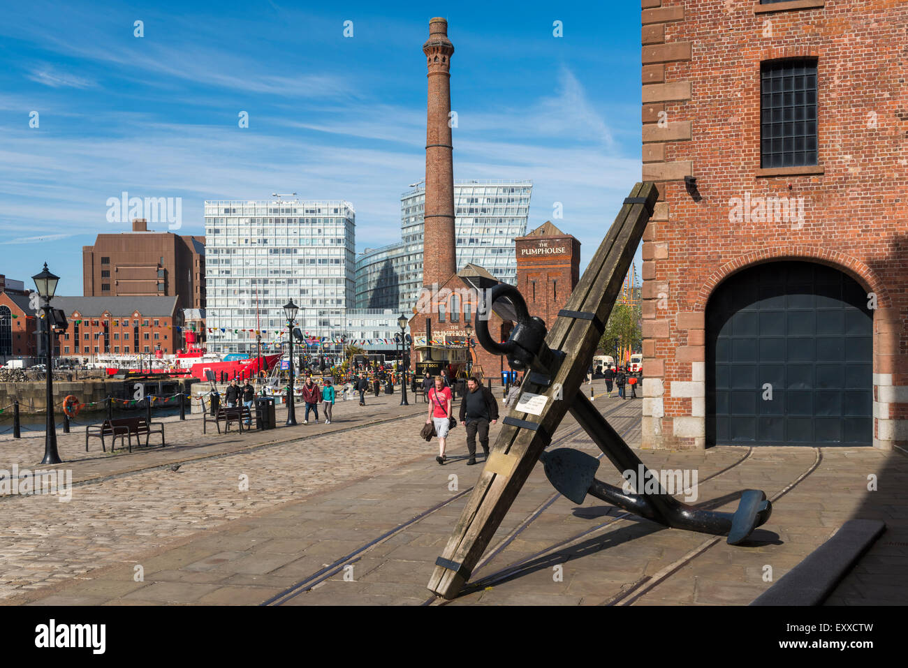 Bei Albert Dock, Liverpool, Merseyside, England, UK Stockfoto