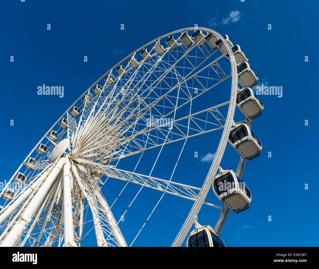 Das große Rad neben dem Echo Arena Liverpool, England, UK Stockfoto