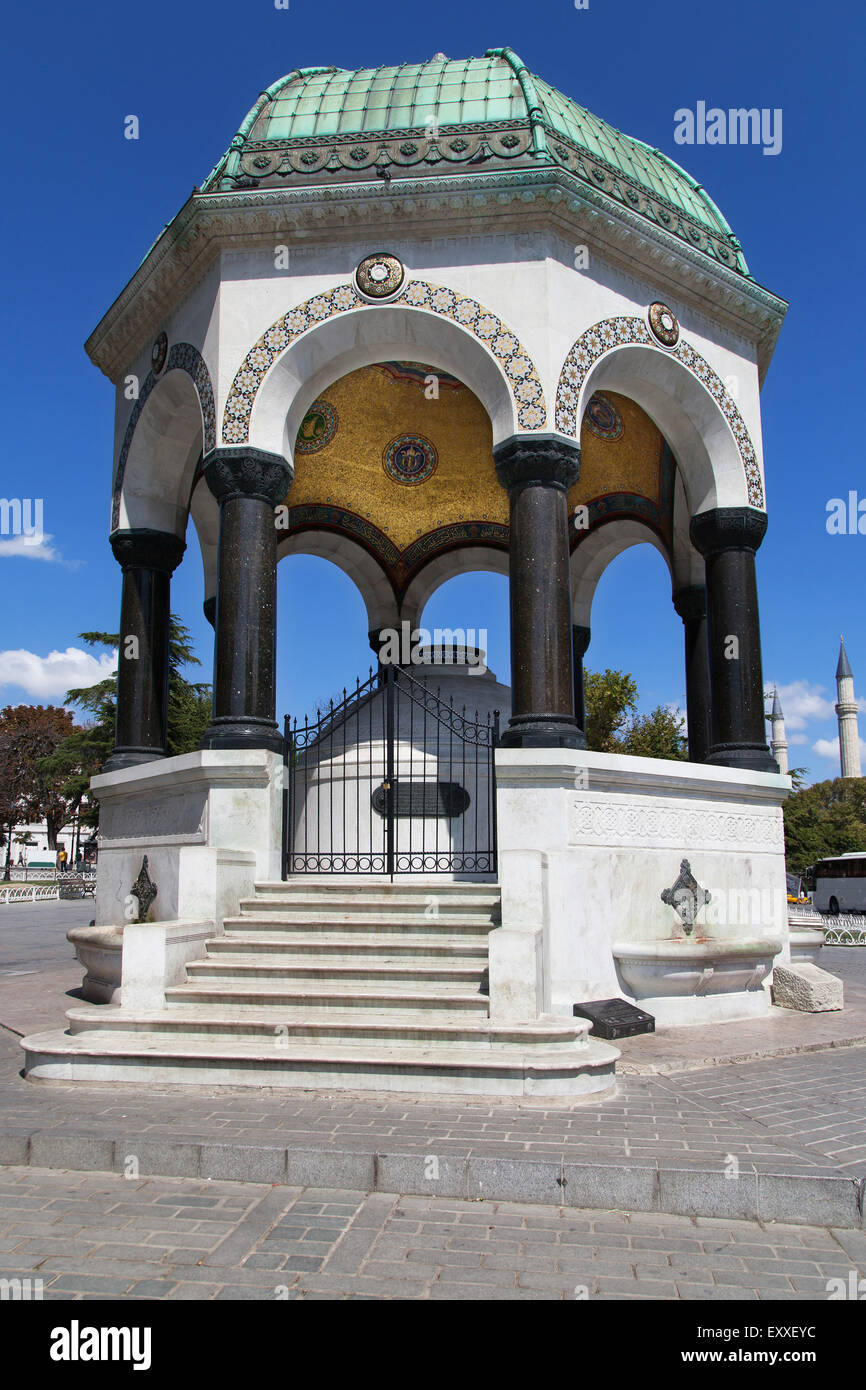 Deutschen Brunnen in Istanbul, Türkei. Stockfoto