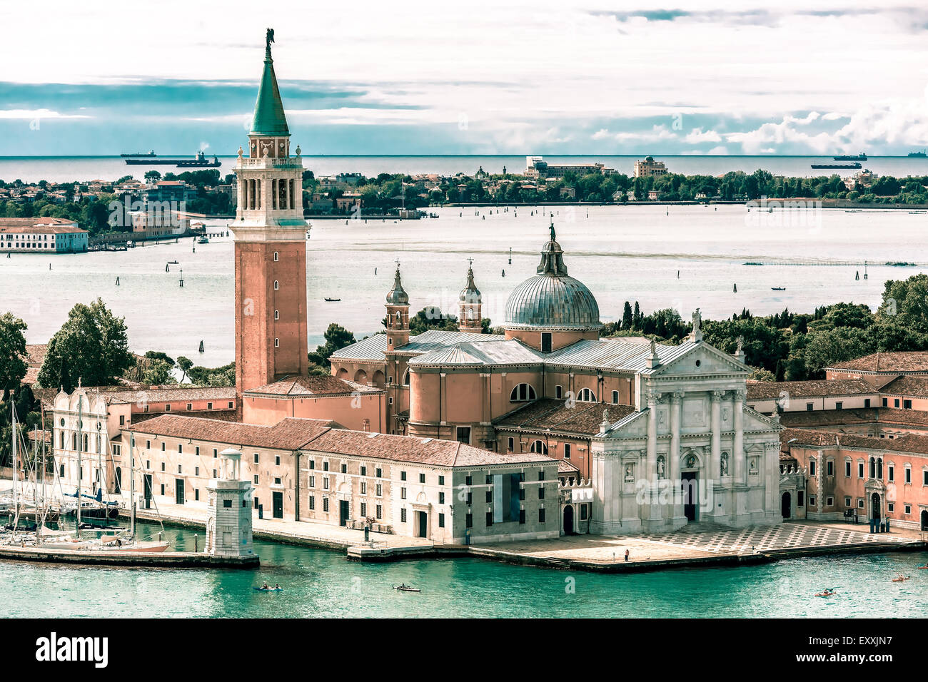 Insel San Giorgio Maggiore in Venedig, Italien Stockfoto