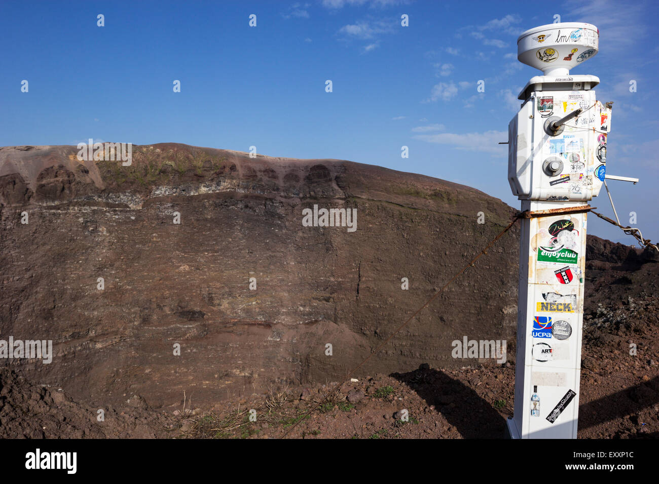 Seismograph in Nationalpark Vesuv, Italien Stockfoto