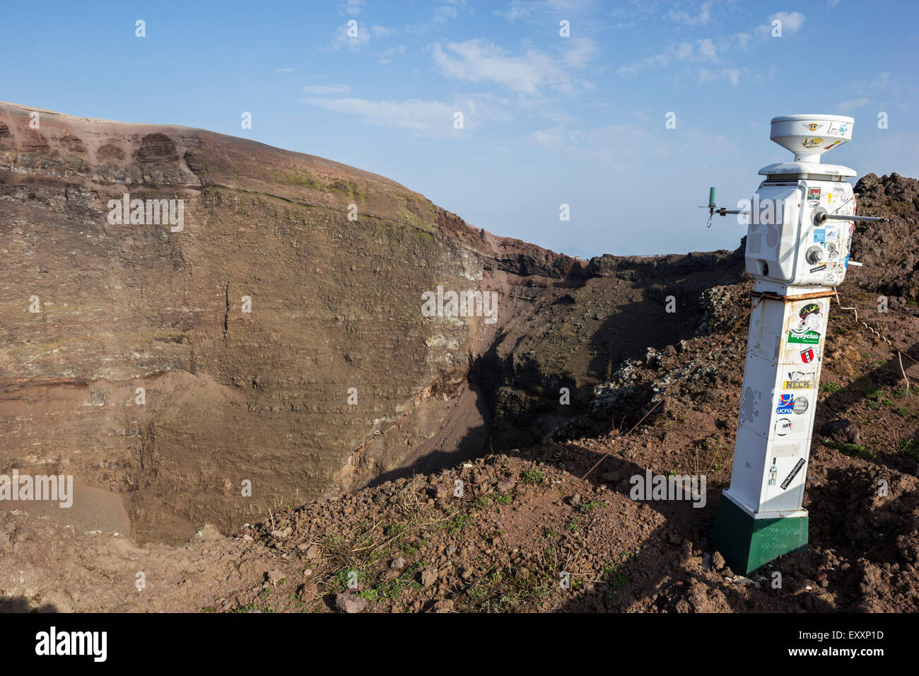 Seismograph in Nationalpark Vesuv, Italien Stockfoto