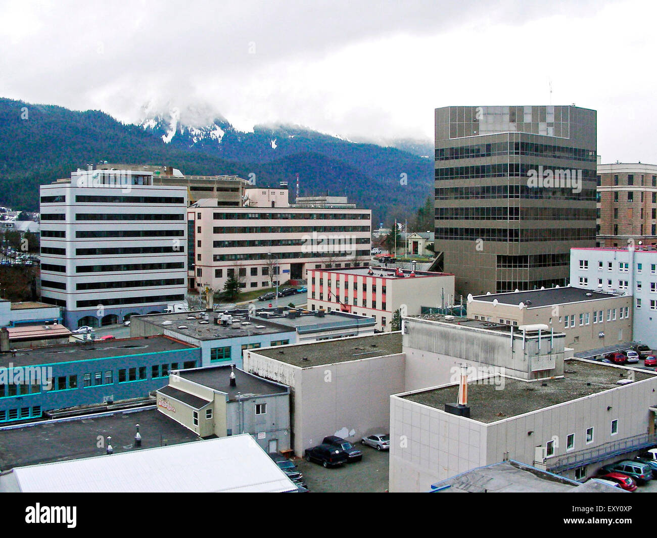 Die Innenstadt von Juneau, Alaska Stockfoto