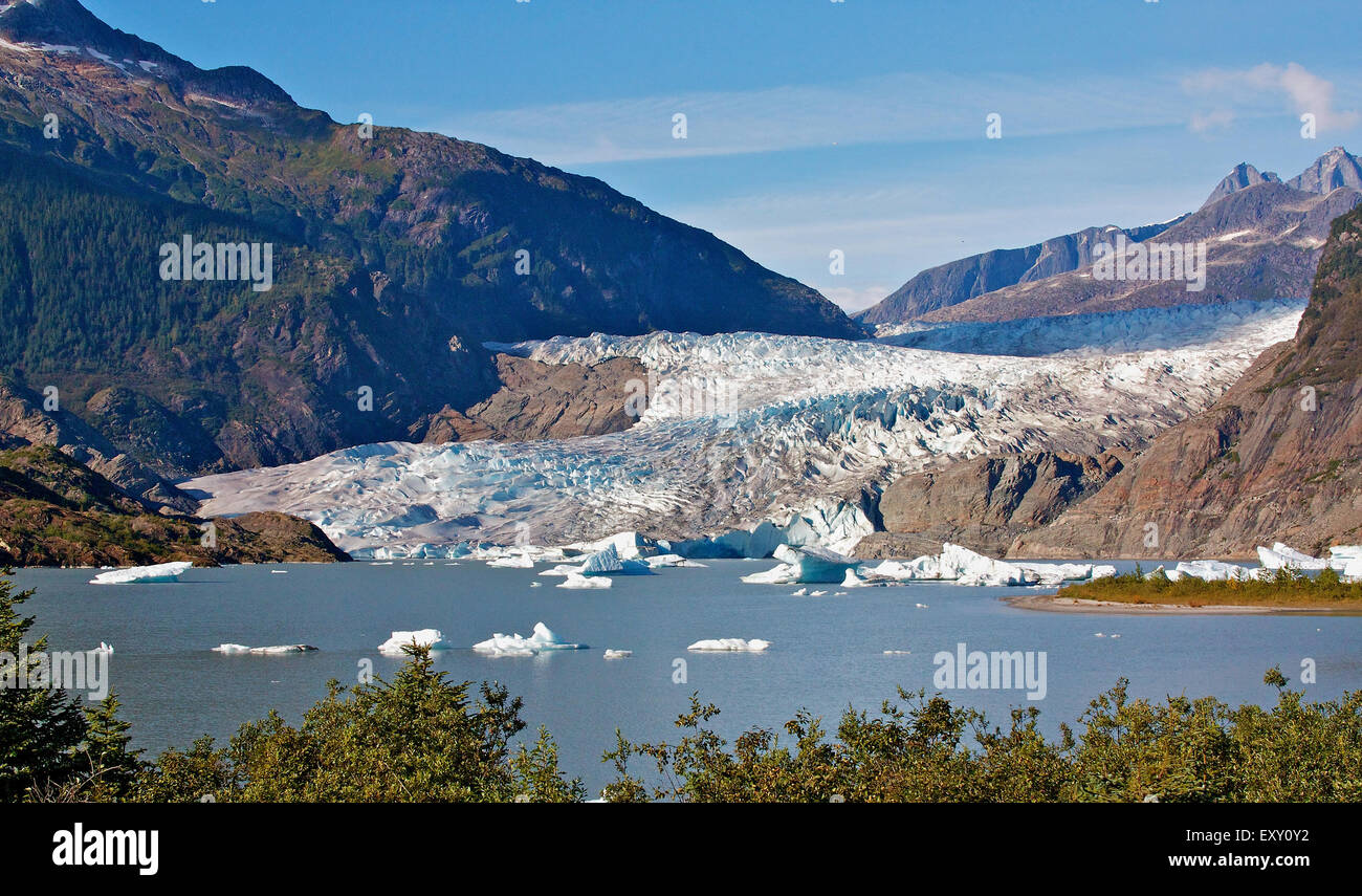 Mendenhall-Gletscher, Juneau, Alaska Stockfoto