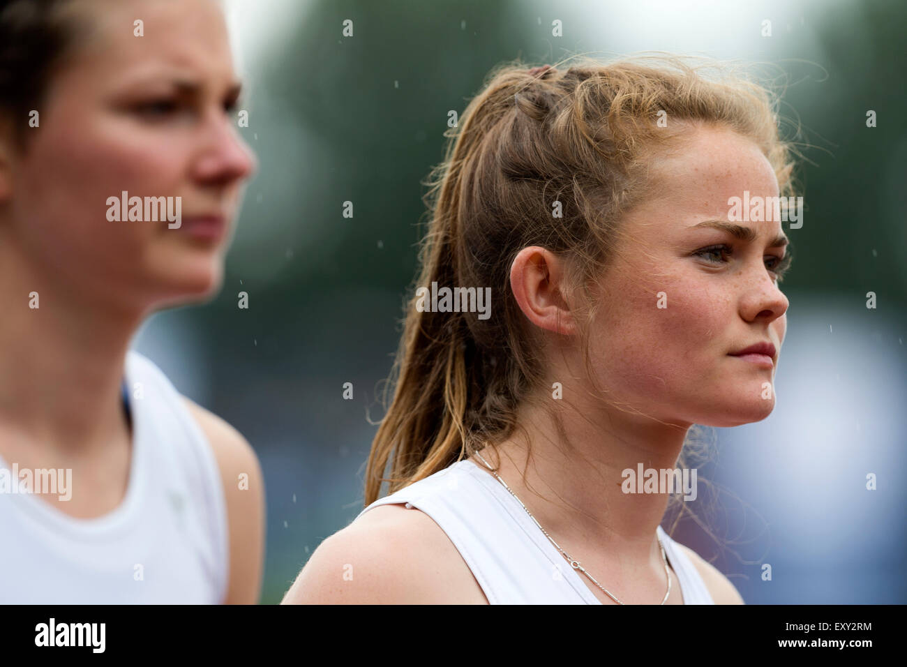 Molly lang, Frauen 800m Wärme 2, 2014 Sainsbury britischen Meisterschaften Birmingham Alexander Stadion UK Stockfoto