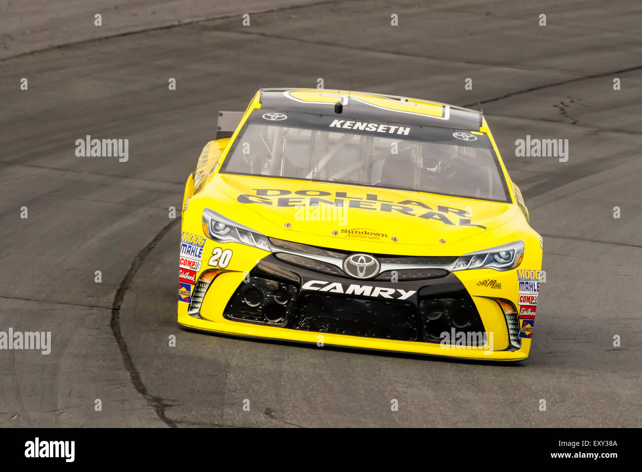 Loudon, NH, USA. 17. Juli 2015. Matt Kenseth (20) qualifiziert 8. für das 5-Stunden-Energie 301-Rennen auf dem New Hampshire Motor Speedway in Loudon, NH. Carl Edwards gewinnt die Pole mit einer Zeit von 28.179 und einer Geschwindigkeit von 135,164 mph. Credit: Csm/Alamy Live-Nachrichten Stockfoto