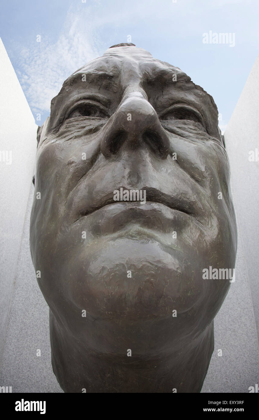 NEW YORK - 28. Mai 2015: Ein Denkmal Ehren Franklin an den vier Freiheiten Park in New York City. Stockfoto