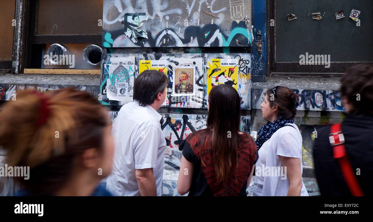 Vito Schnabels heiß ersehnte 190 Bowery Show schließt bevor es sogar mit öffnet: Atmosphäre wo: New York City, New York, Vereinigte Staaten, wann: 16. Mai 2015 Stockfoto