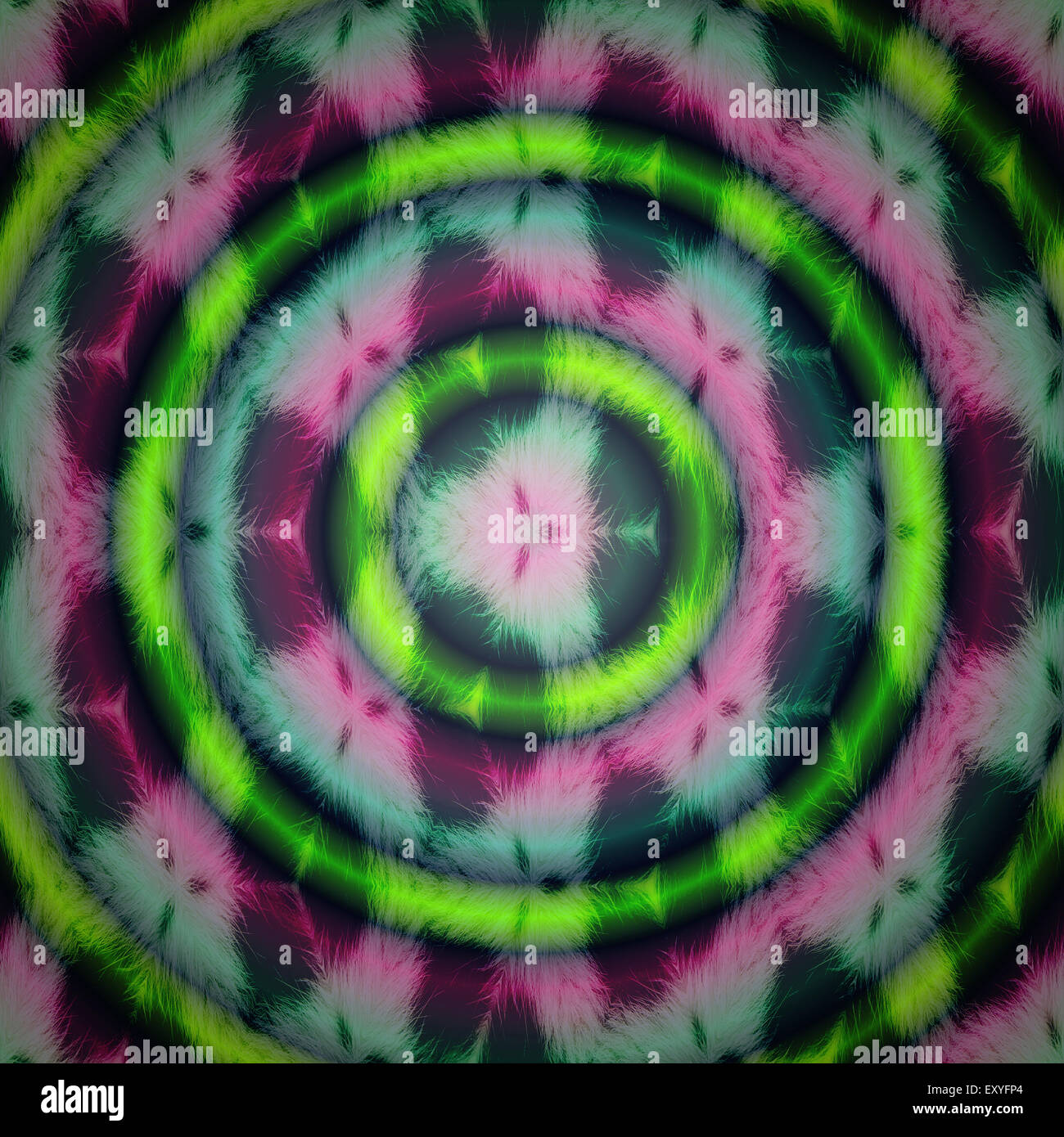 Psychedelische Hintergrund abstrakt Illustration. Stockfoto