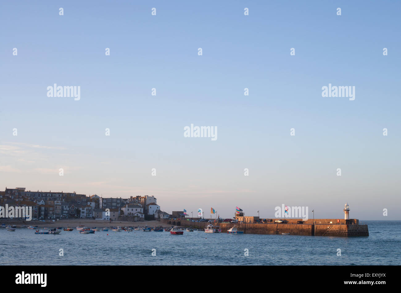Hafen von St. Ives in Cornwall Stockfoto