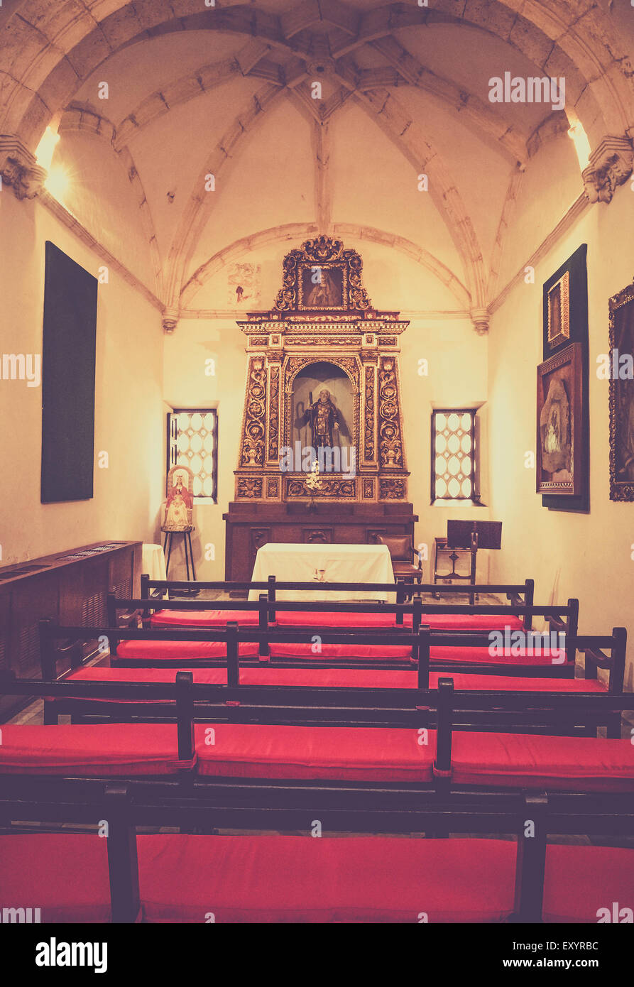 Innenraum der Kathedrale von Santo Domingo, Dominikanische Republik Stockfoto