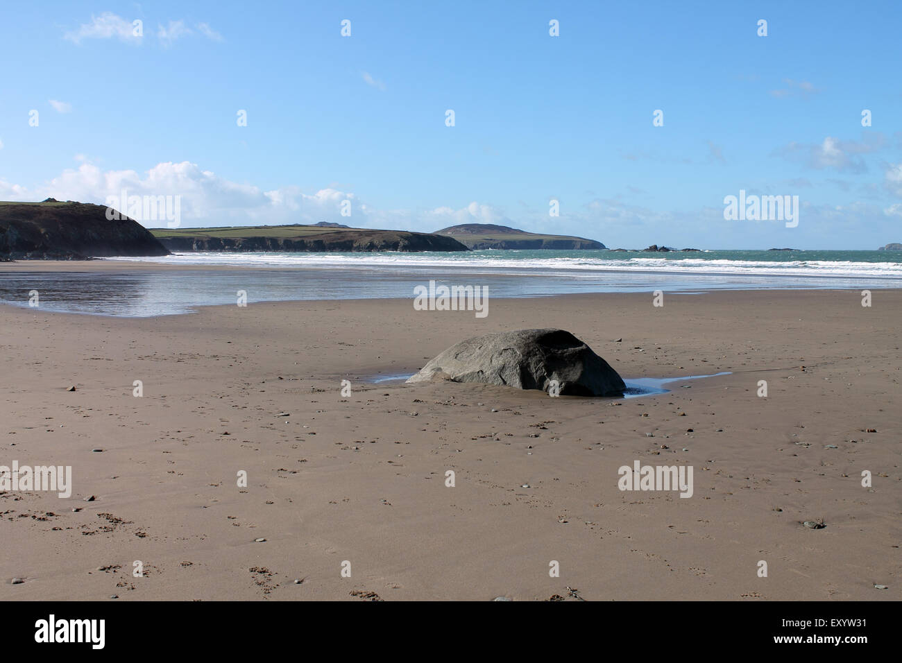 Whitesands Bay Strand, Pembrokeshire, Westwales. UK Stockfoto