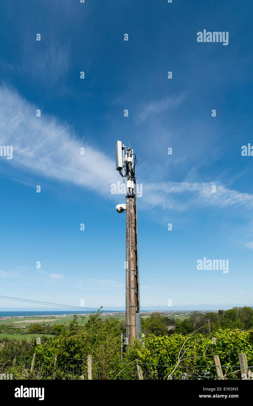 Handy-Macrocell Kommunikation mast Stockfoto