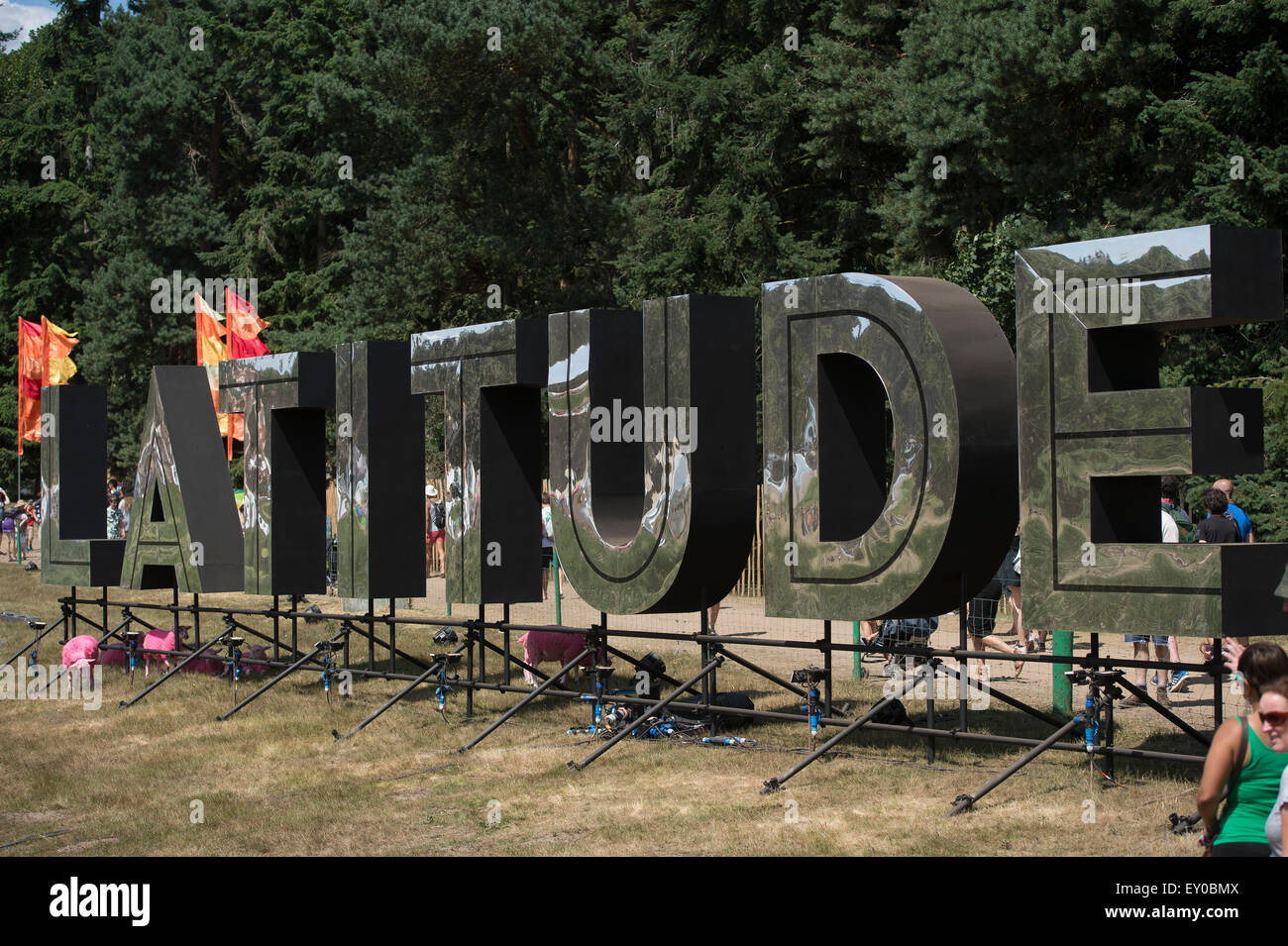 Latitude Festival Zeichen 2015 Stockfoto
