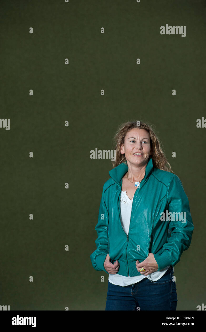 Kate Tough Teilnahme an das Edinburgh International Book Festival Stockfoto