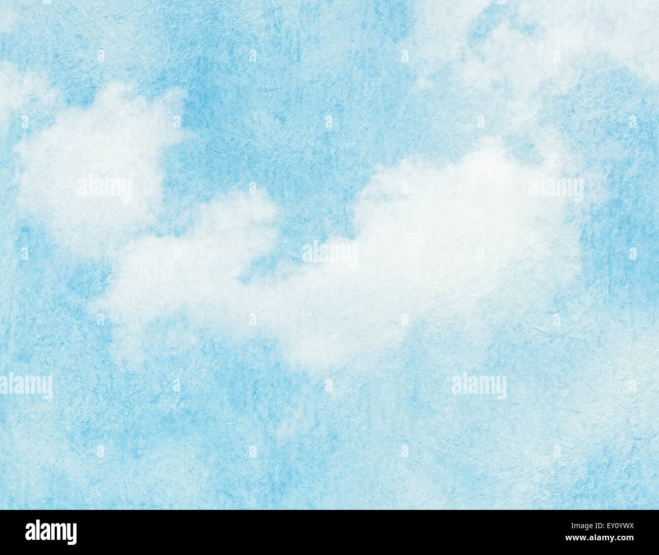 Blauer Himmel, Wolken und Sonne Licht. Sommer, Frühling Zeit Hintergrund Stockfoto