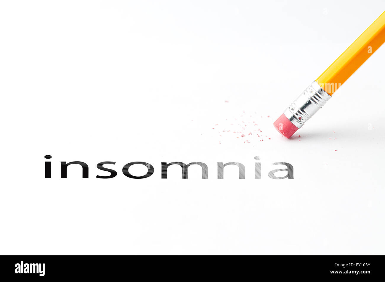 Bleistift mit Radiergummi Stockfoto