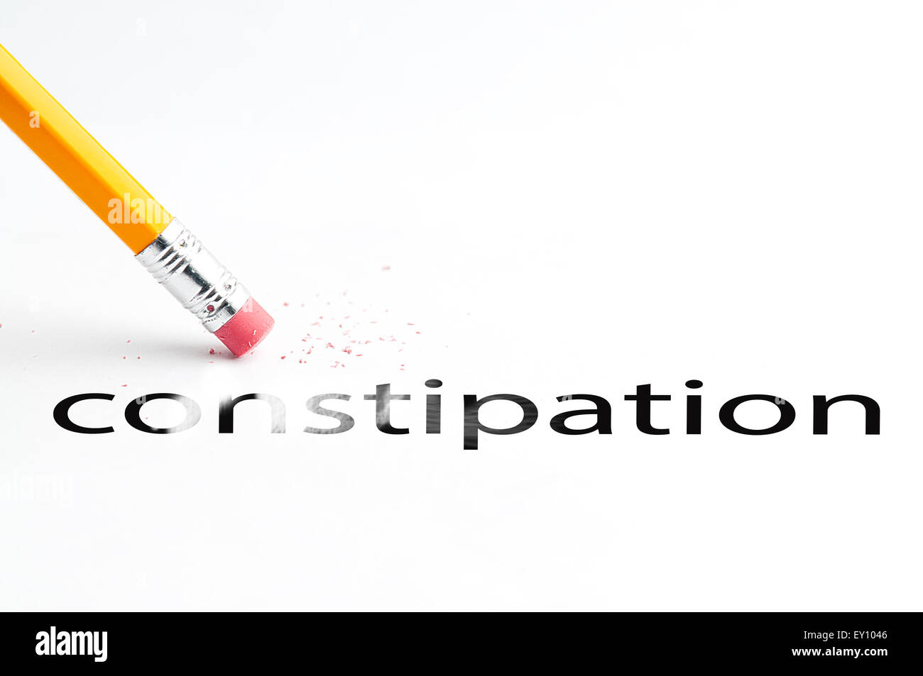 Bleistift mit Radiergummi Stockfoto