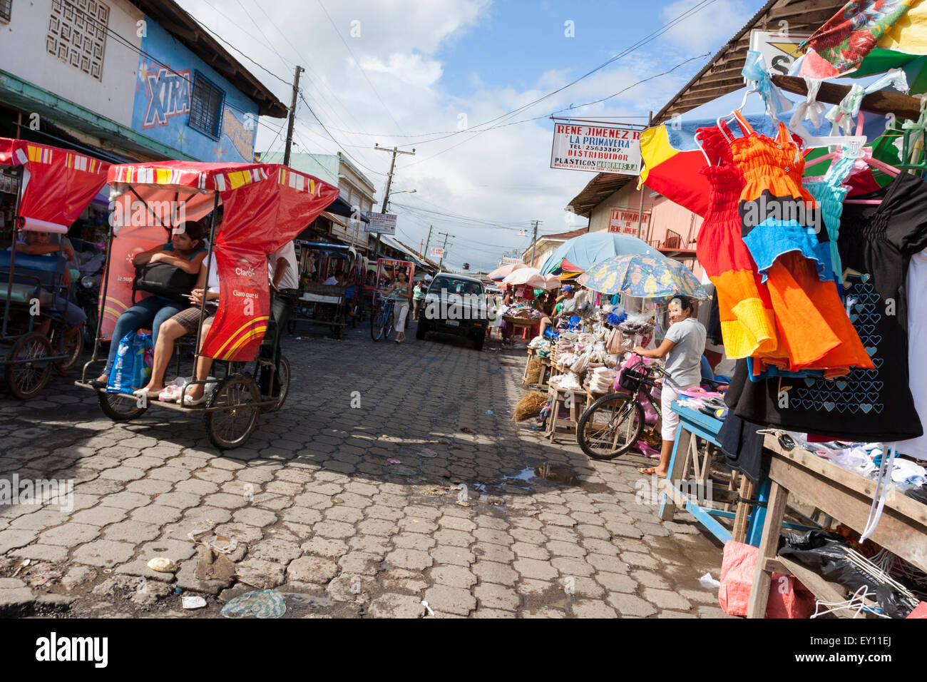 Straßenmarkt von Rivas, Nicaragua Stockfoto