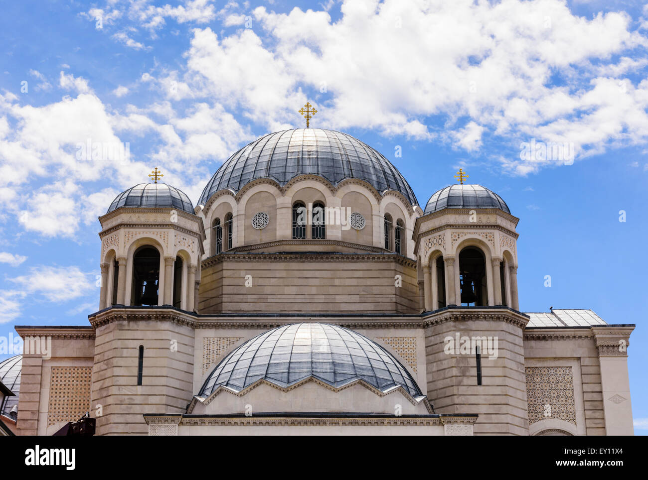 Fassade des Heiligen Spyridon Kirche, Triest, Italien Stockfoto