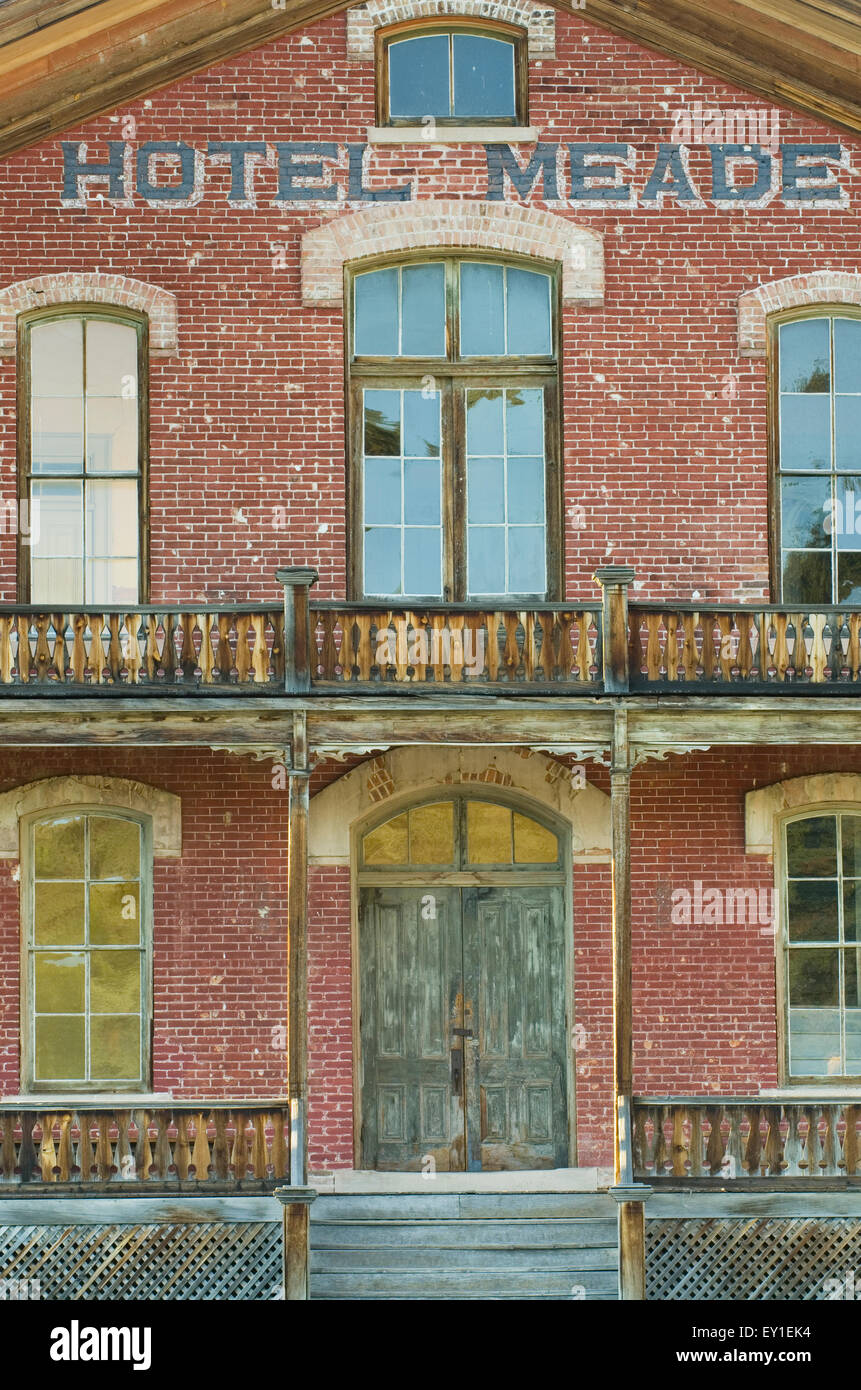 Hotel Meade, Bannack Staatspark Montana Stockfoto