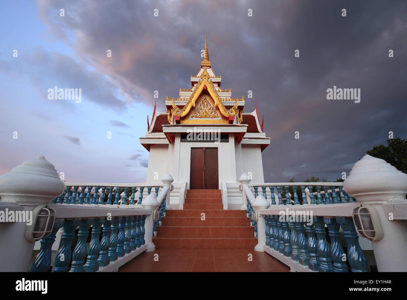 Kirche von Sawang Arom Tempel, Sabot, Lopburi, Thailand Stockfoto