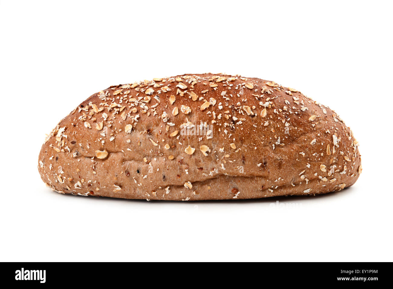 Vollkornbrot, die isoliert auf weißem Hintergrund Stockfoto