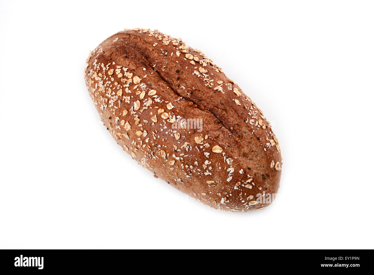 Vollkornbrot, die isoliert auf weißem Hintergrund Stockfoto