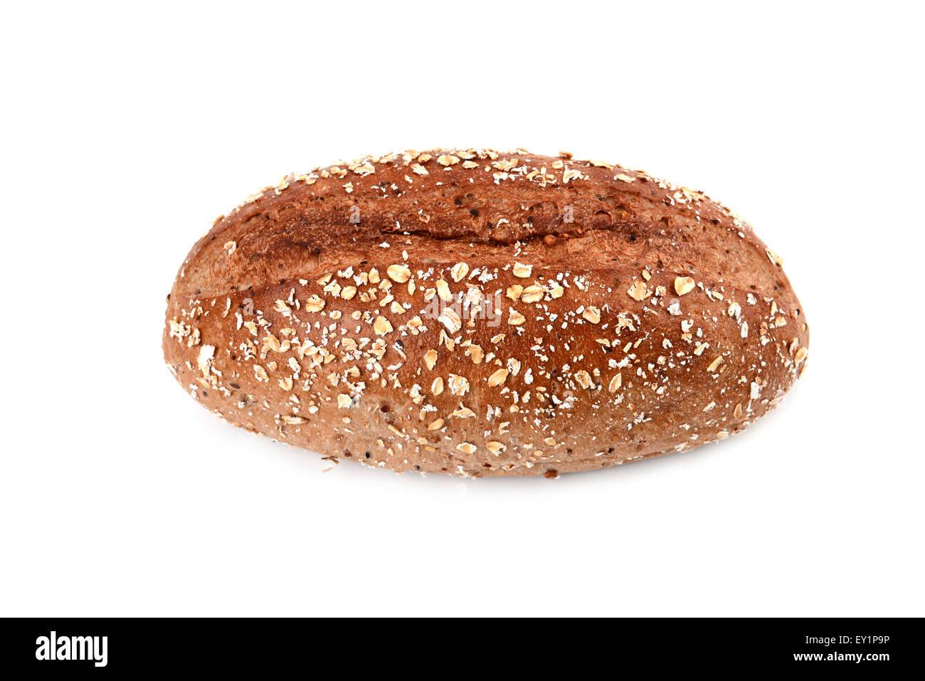 Vollkornbrot, die isoliert auf weißem Hintergrund Stockfoto
