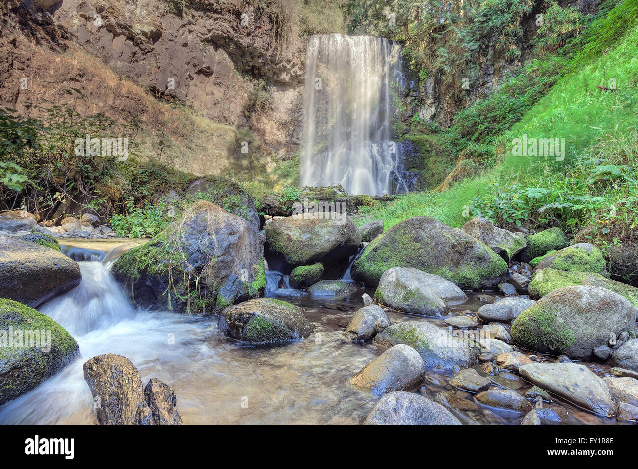 Oberen Bridal Veil Falls im Columbia River Gorge National Scenic Area Oregon Stockfoto