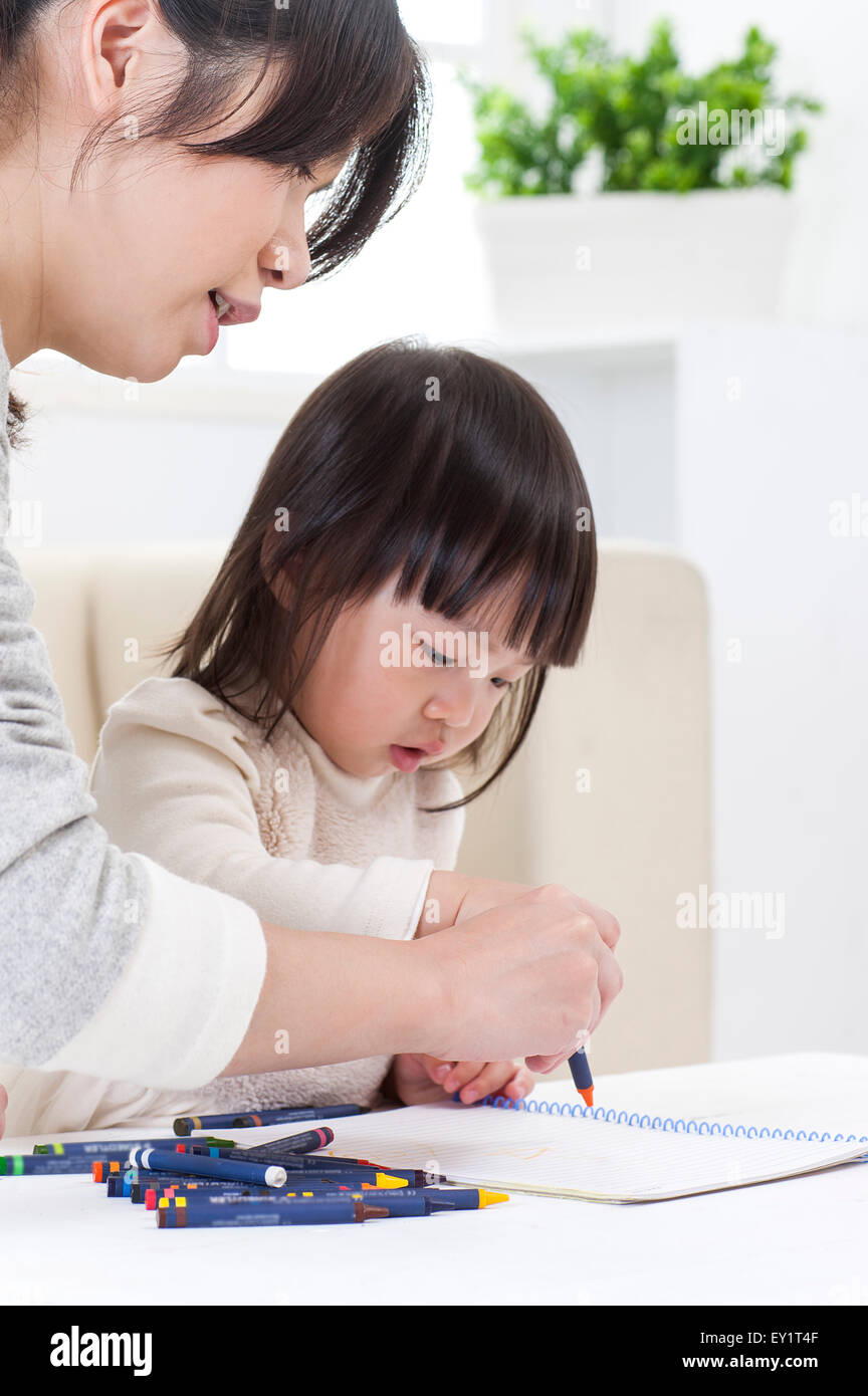 Mutter und Baby Mädchen zusammen, Stockfoto