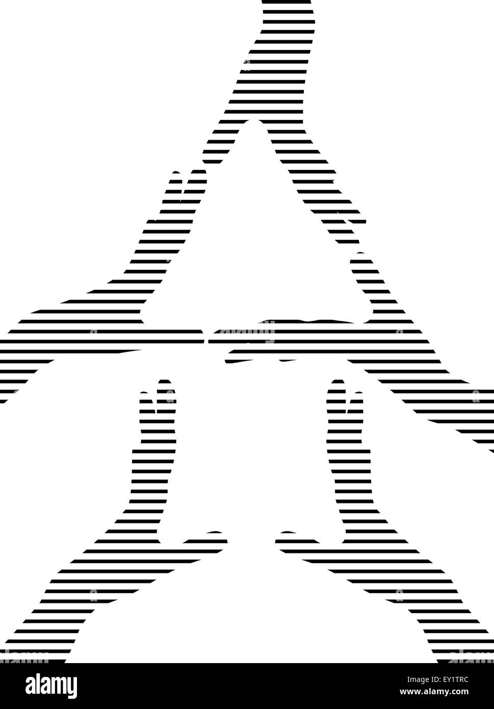 konzeptionelle Heimat Symbol von Händen gemacht Stock Vektor