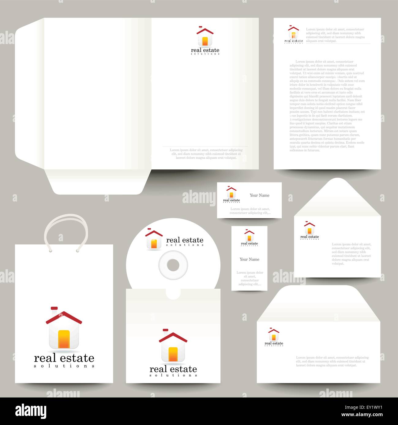 Briefpapier Design - Vektor-illustration Stock Vektor