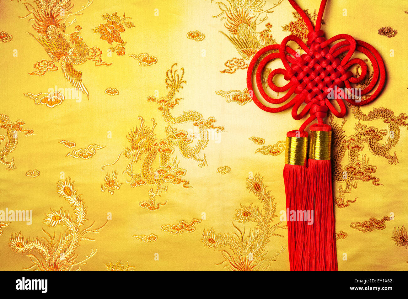 Chinesische Knoten, im chinesischen Stil, Stockfoto