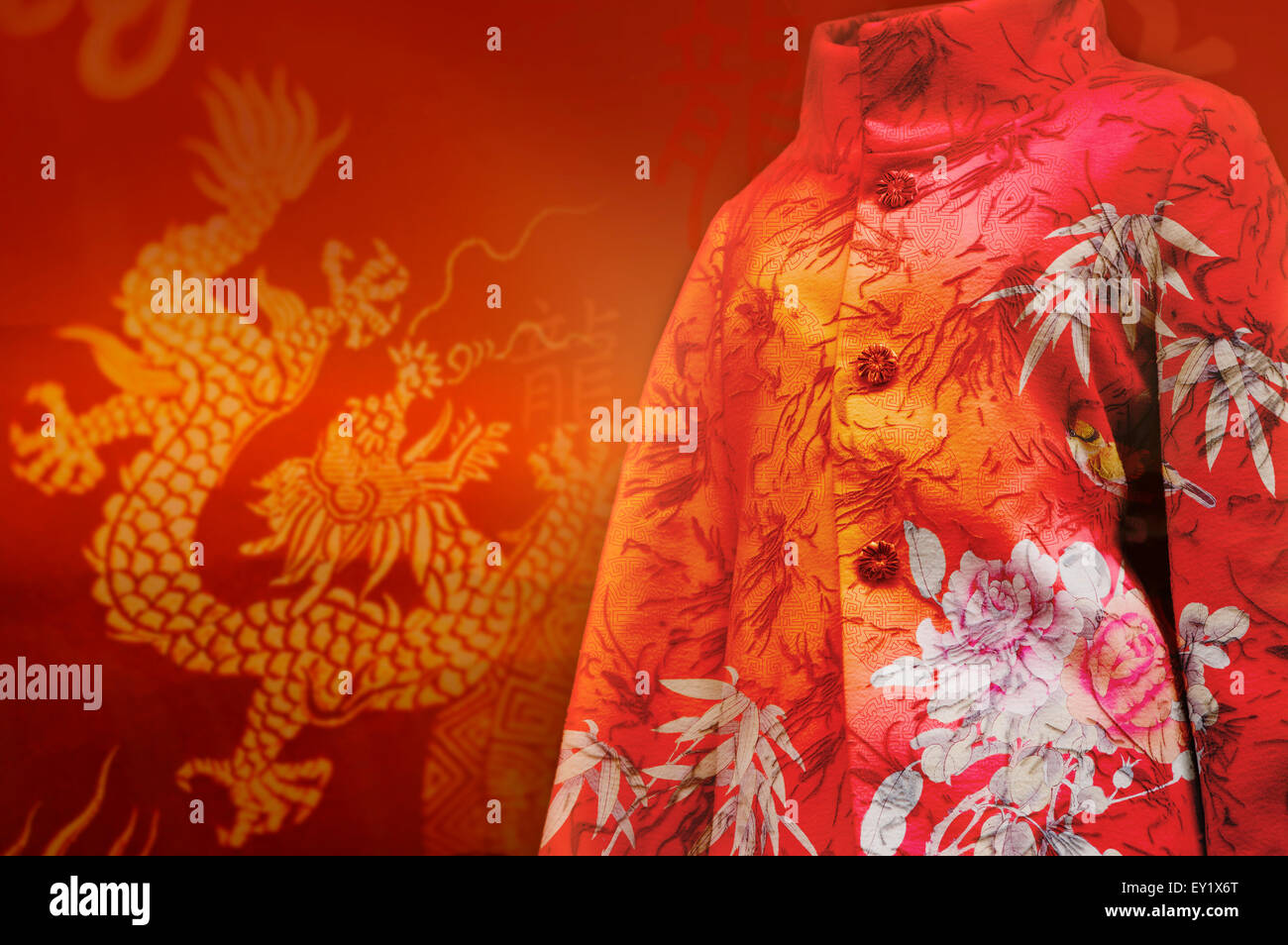 Cheongsam, chinesischen Stil, Stockfoto