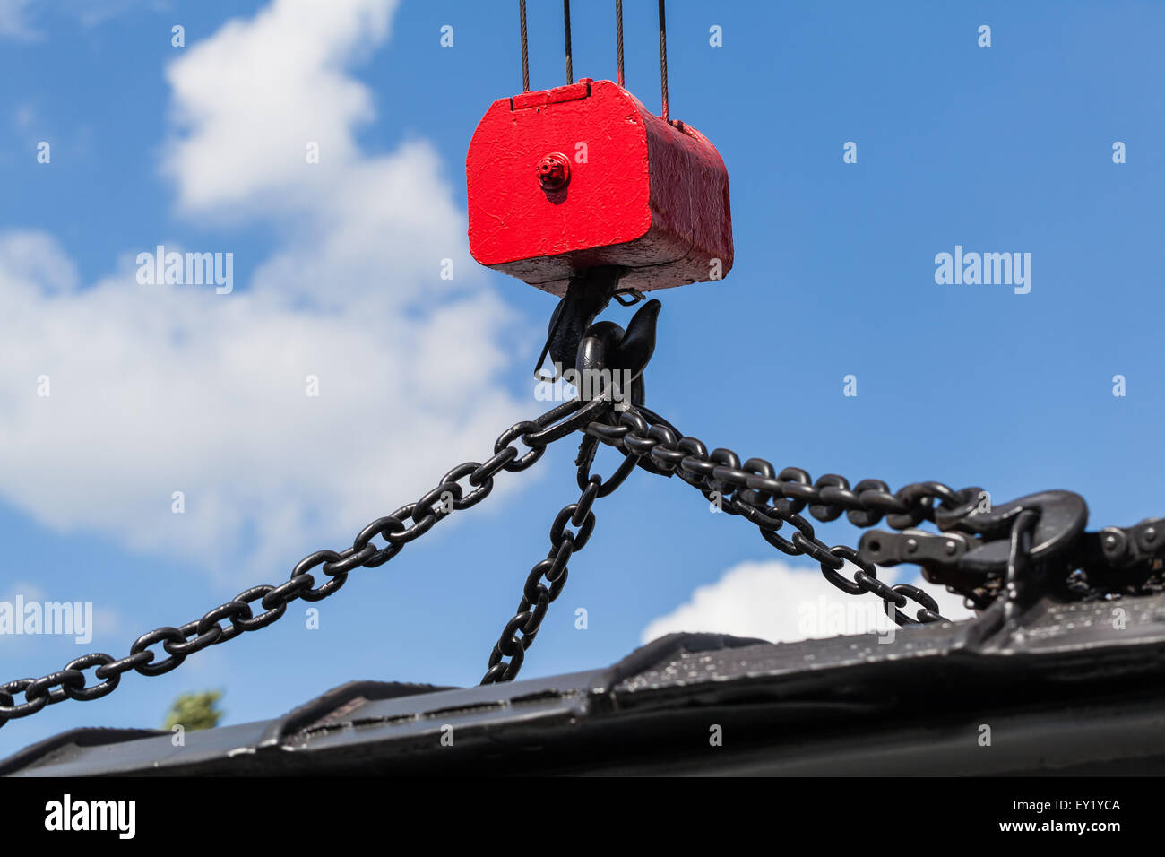 Bahnbau und Repair-Mechanismus trainieren closeup Stockfoto