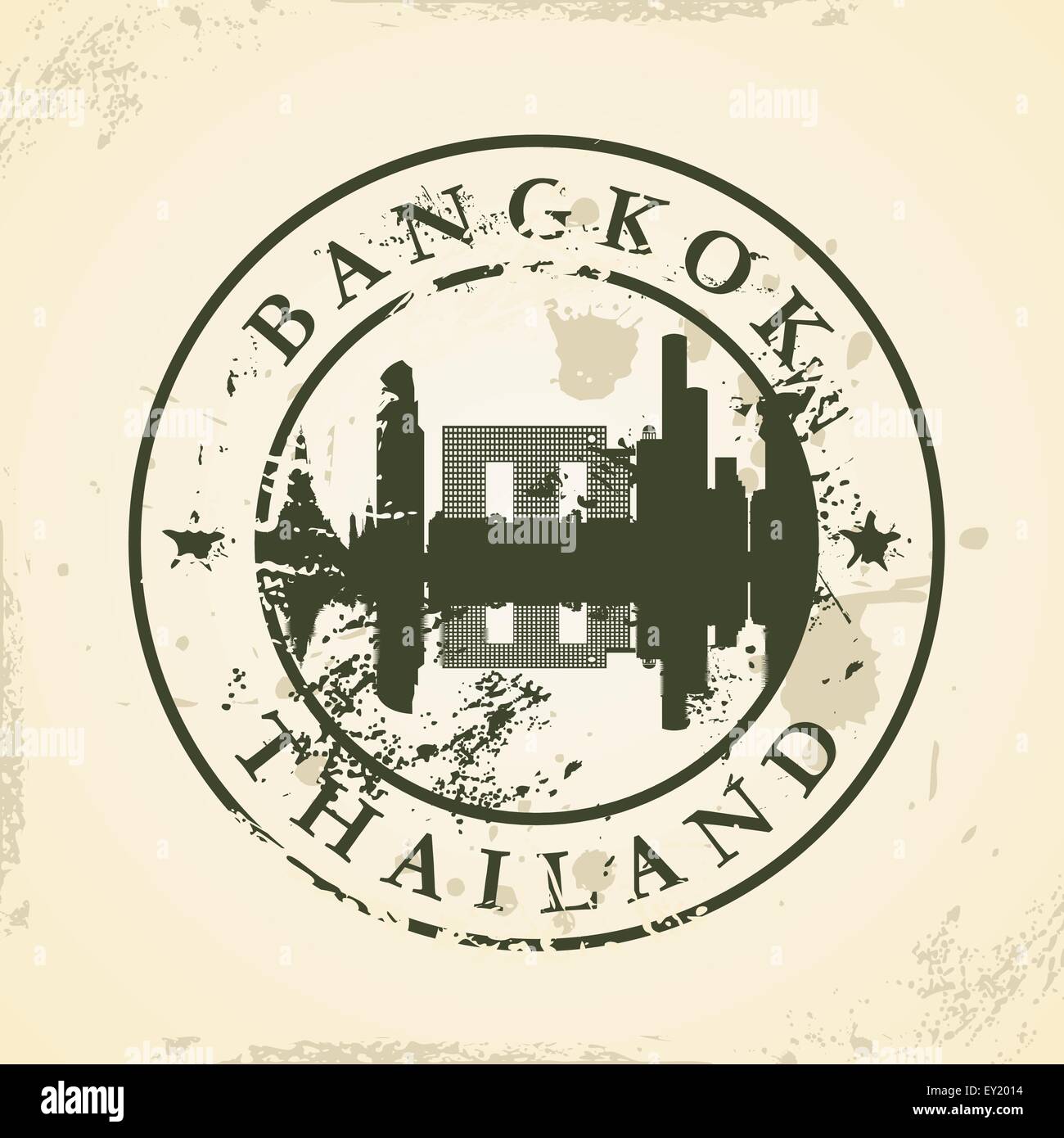 Grunge-Stempel mit Bangkok, Thailand - Vektor-illustration Stock Vektor