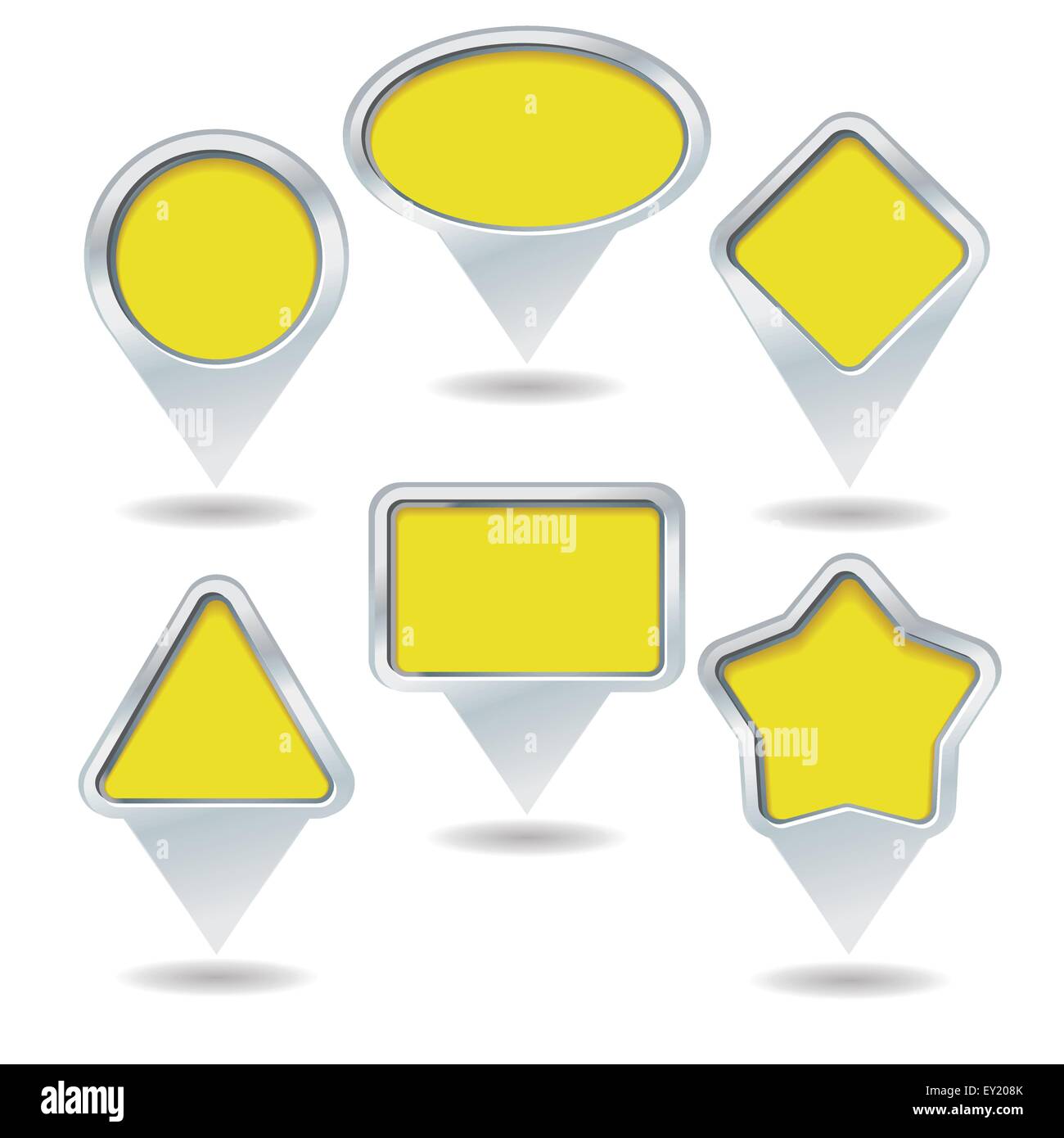 Karte-Pin-Sammlung - Vektor-illustration Stock Vektor