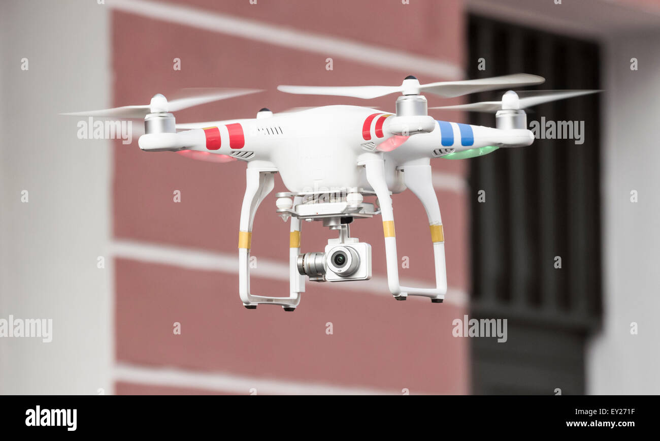 Phantom Drohne mit Kamera angeschlossen Stockfoto