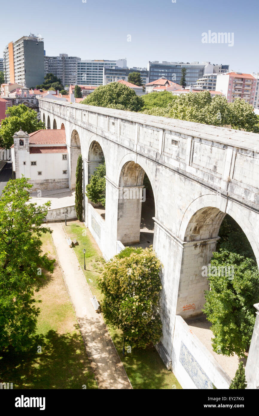 Mãe d'Água Das Amoreiras, Lissabon, Portugal Stockfoto