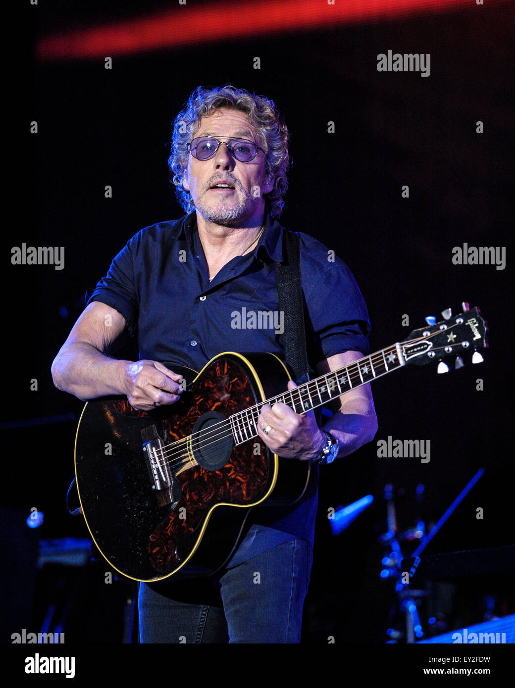 Wer spielt Glastonbury Festival würdig Farm am 28.06.2015 im würdig Farm, Glastonbury.  Personen im Bild: Roger Daltrey, Pete Townshend. Bild von Julie Edwards Stockfoto