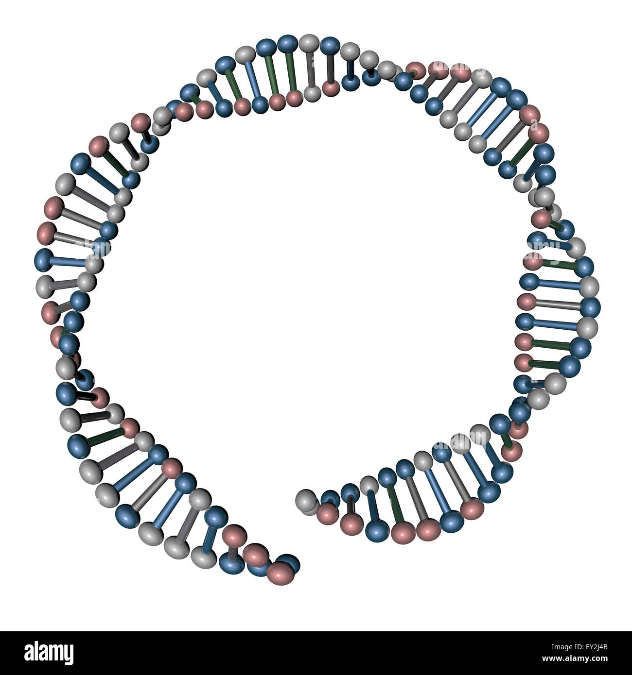 3D Struktur der Dna Helix Zellen Stockfoto
